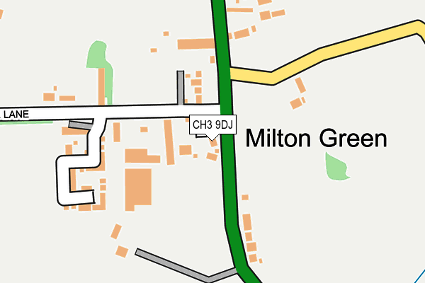 CH3 9DJ map - OS OpenMap – Local (Ordnance Survey)