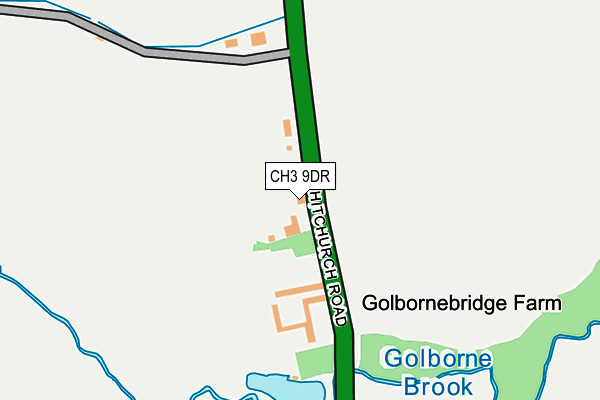 CH3 9DR map - OS OpenMap – Local (Ordnance Survey)