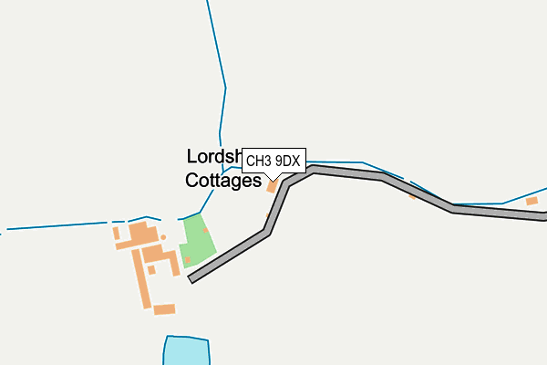 CH3 9DX map - OS OpenMap – Local (Ordnance Survey)