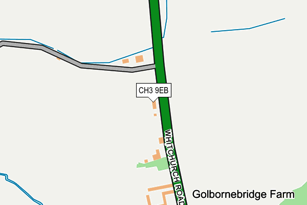 CH3 9EB map - OS OpenMap – Local (Ordnance Survey)