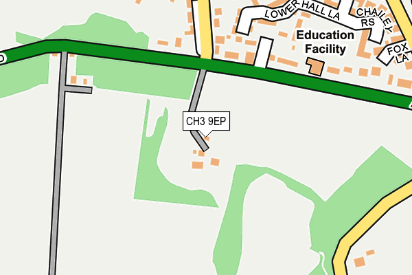 CH3 9EP map - OS OpenMap – Local (Ordnance Survey)