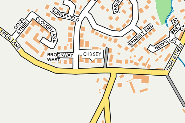 CH3 9EY map - OS OpenMap – Local (Ordnance Survey)