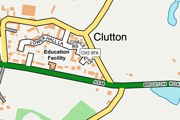 CH3 9FA map - OS OpenMap – Local (Ordnance Survey)