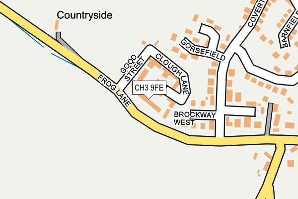 CH3 9FE map - OS OpenMap – Local (Ordnance Survey)