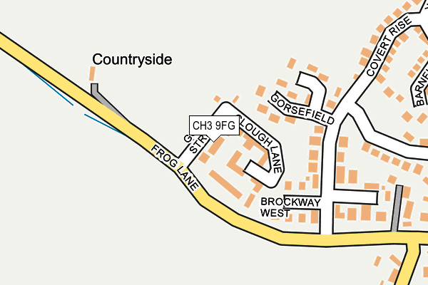 CH3 9FG map - OS OpenMap – Local (Ordnance Survey)