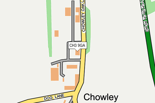 CH3 9GA map - OS OpenMap – Local (Ordnance Survey)