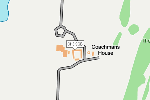 CH3 9GB map - OS OpenMap – Local (Ordnance Survey)