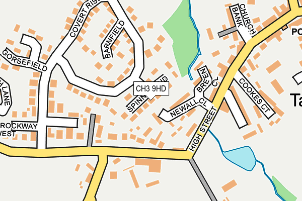 CH3 9HD map - OS OpenMap – Local (Ordnance Survey)