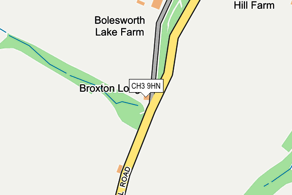 CH3 9HN map - OS OpenMap – Local (Ordnance Survey)