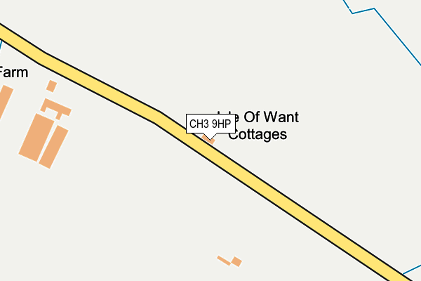 CH3 9HP map - OS OpenMap – Local (Ordnance Survey)