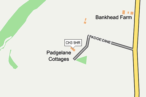 CH3 9HR map - OS OpenMap – Local (Ordnance Survey)