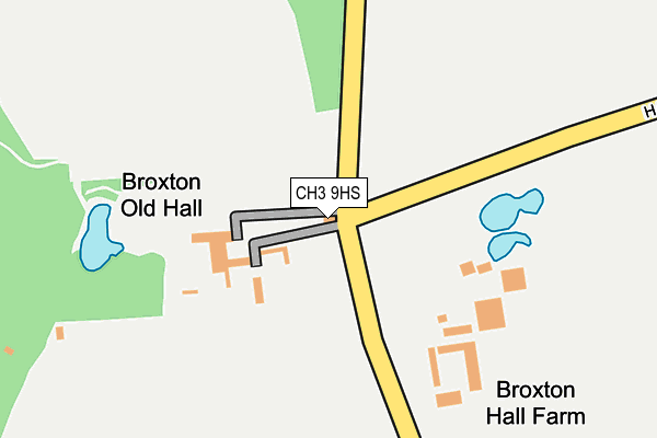 CH3 9HS map - OS OpenMap – Local (Ordnance Survey)