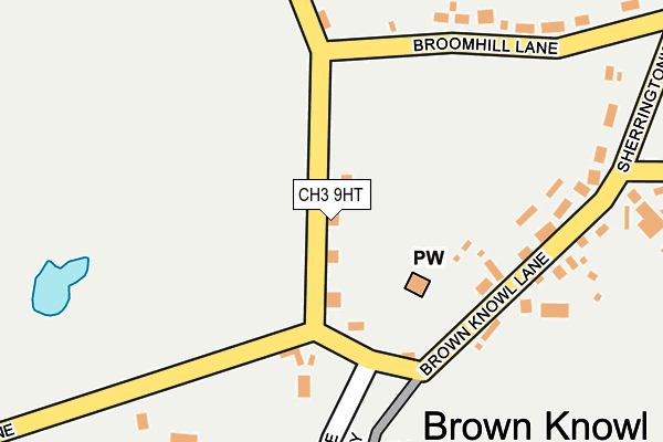 CH3 9HT map - OS OpenMap – Local (Ordnance Survey)