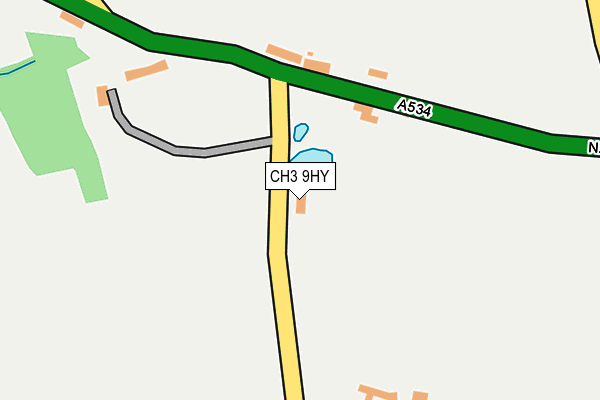 CH3 9HY map - OS OpenMap – Local (Ordnance Survey)