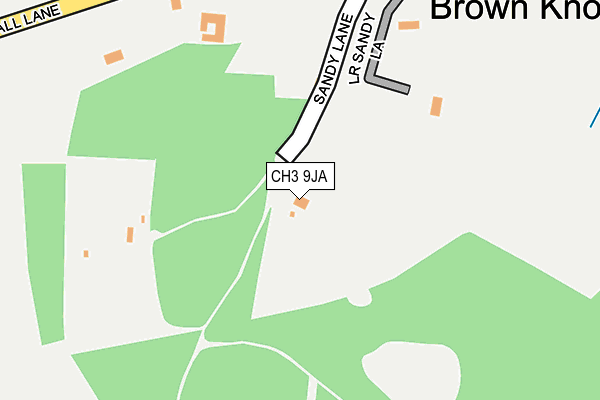 CH3 9JA map - OS OpenMap – Local (Ordnance Survey)