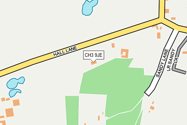 CH3 9JE map - OS OpenMap – Local (Ordnance Survey)