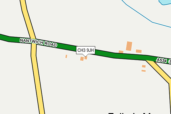 CH3 9JH map - OS OpenMap – Local (Ordnance Survey)