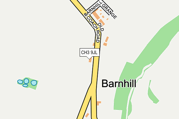 CH3 9JL map - OS OpenMap – Local (Ordnance Survey)