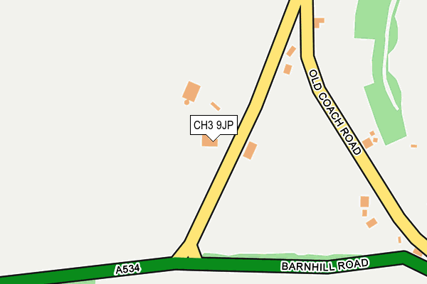 CH3 9JP map - OS OpenMap – Local (Ordnance Survey)