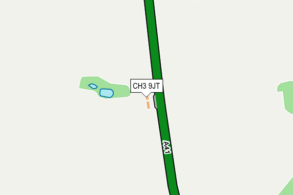 CH3 9JT map - OS OpenMap – Local (Ordnance Survey)