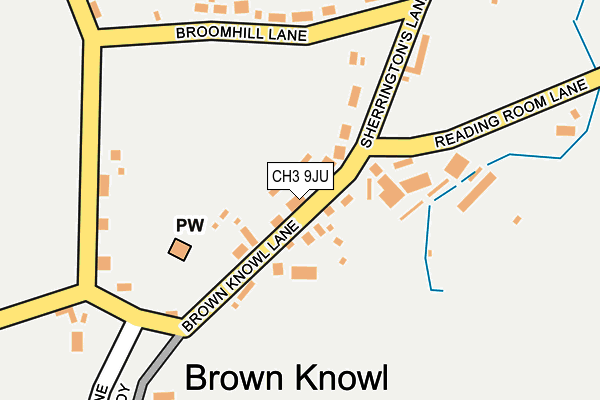 CH3 9JU map - OS OpenMap – Local (Ordnance Survey)