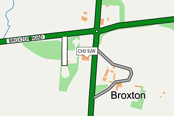 CH3 9JW map - OS OpenMap – Local (Ordnance Survey)