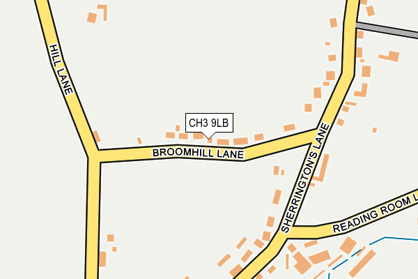 CH3 9LB map - OS OpenMap – Local (Ordnance Survey)