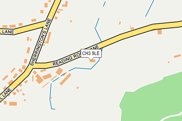 CH3 9LE map - OS OpenMap – Local (Ordnance Survey)