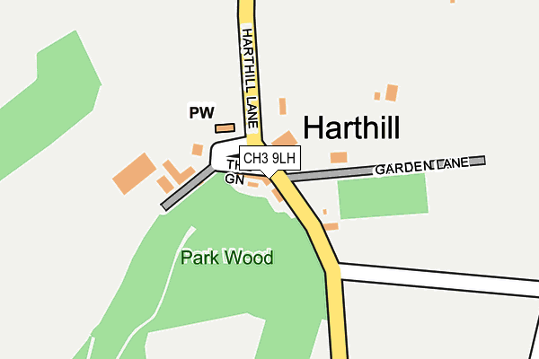 CH3 9LH map - OS OpenMap – Local (Ordnance Survey)