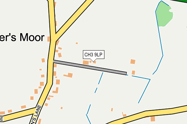 CH3 9LP map - OS OpenMap – Local (Ordnance Survey)