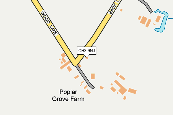 CH3 9NJ map - OS OpenMap – Local (Ordnance Survey)