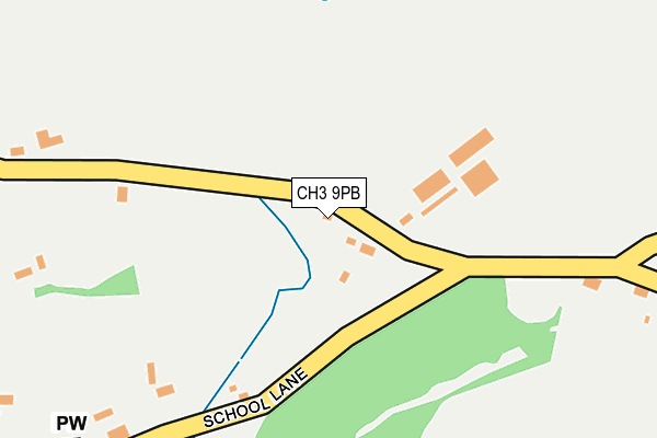CH3 9PB map - OS OpenMap – Local (Ordnance Survey)