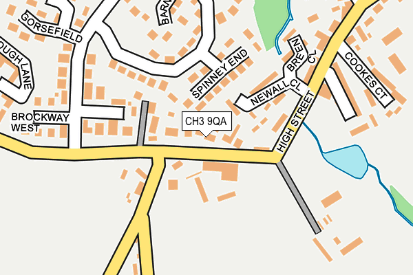 CH3 9QA map - OS OpenMap – Local (Ordnance Survey)