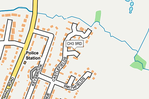 CH3 9RD map - OS OpenMap – Local (Ordnance Survey)