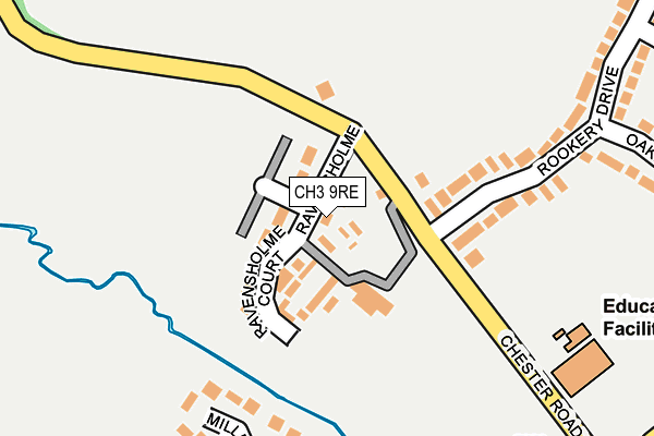 CH3 9RE map - OS OpenMap – Local (Ordnance Survey)