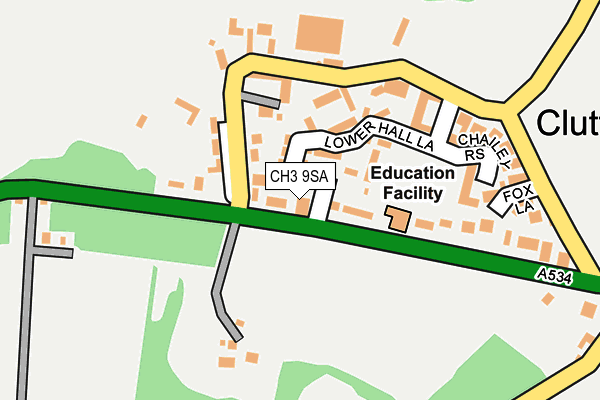 CH3 9SA map - OS OpenMap – Local (Ordnance Survey)