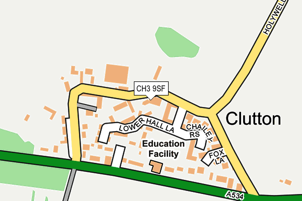 CH3 9SF map - OS OpenMap – Local (Ordnance Survey)