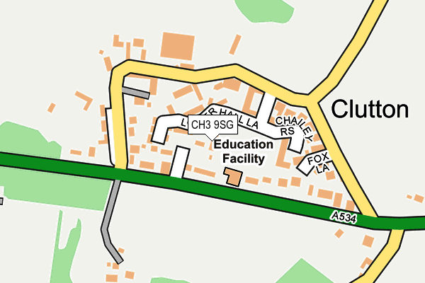 CH3 9SG map - OS OpenMap – Local (Ordnance Survey)