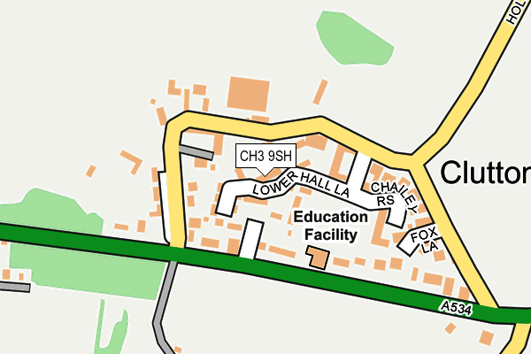 CH3 9SH map - OS OpenMap – Local (Ordnance Survey)