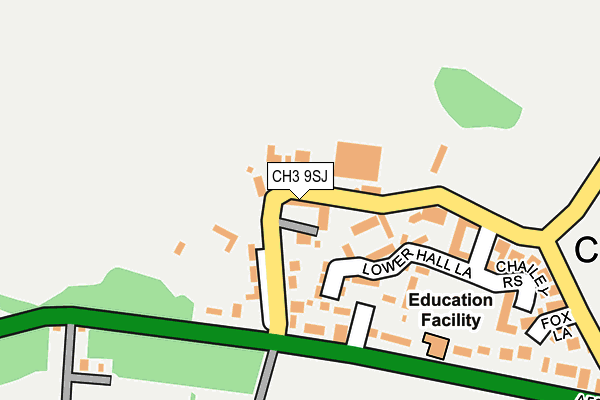 CH3 9SJ map - OS OpenMap – Local (Ordnance Survey)