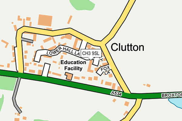 CH3 9SL map - OS OpenMap – Local (Ordnance Survey)