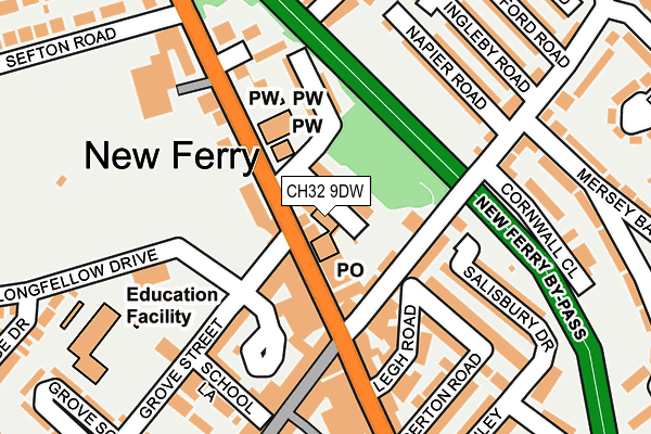 CH32 9DW map - OS OpenMap – Local (Ordnance Survey)