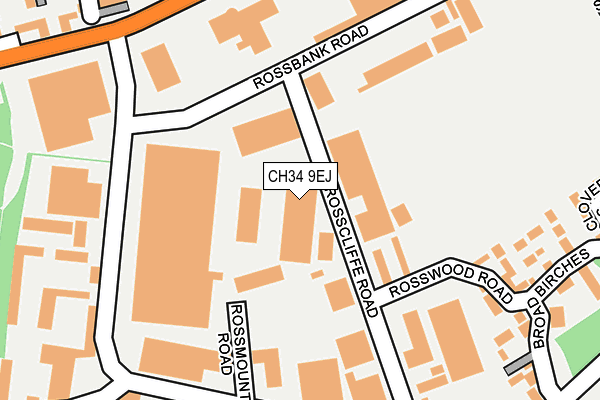 CH34 9EJ map - OS OpenMap – Local (Ordnance Survey)