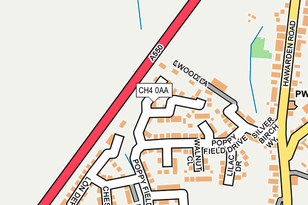 CH4 0AA map - OS OpenMap – Local (Ordnance Survey)