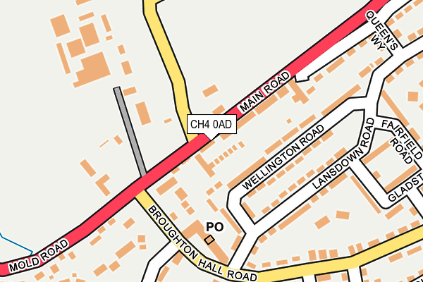 CH4 0AD map - OS OpenMap – Local (Ordnance Survey)