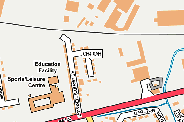 CH4 0AH map - OS OpenMap – Local (Ordnance Survey)