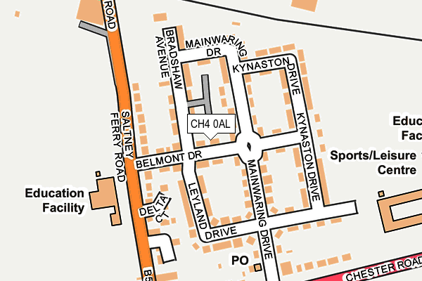 CH4 0AL map - OS OpenMap – Local (Ordnance Survey)