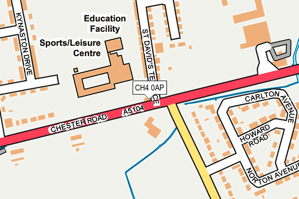 CH4 0AP map - OS OpenMap – Local (Ordnance Survey)