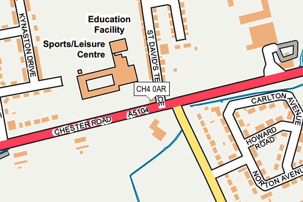 CH4 0AR map - OS OpenMap – Local (Ordnance Survey)