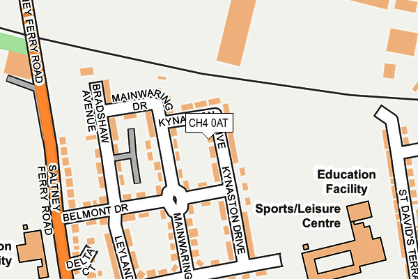 CH4 0AT map - OS OpenMap – Local (Ordnance Survey)